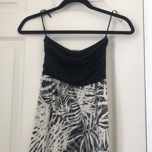 Girls Black And White Roxy Dress